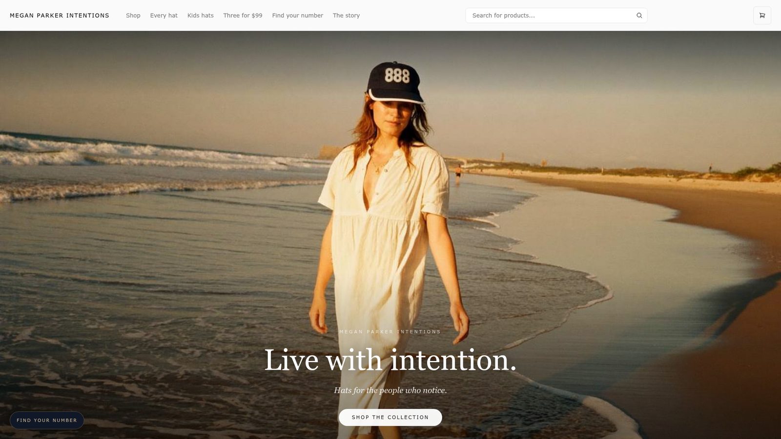 Megan Parker Intentions homepage